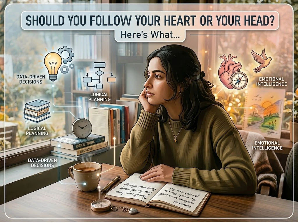 Should You Follow Your Heart or Your Head? Here's What Psychology Actually Says