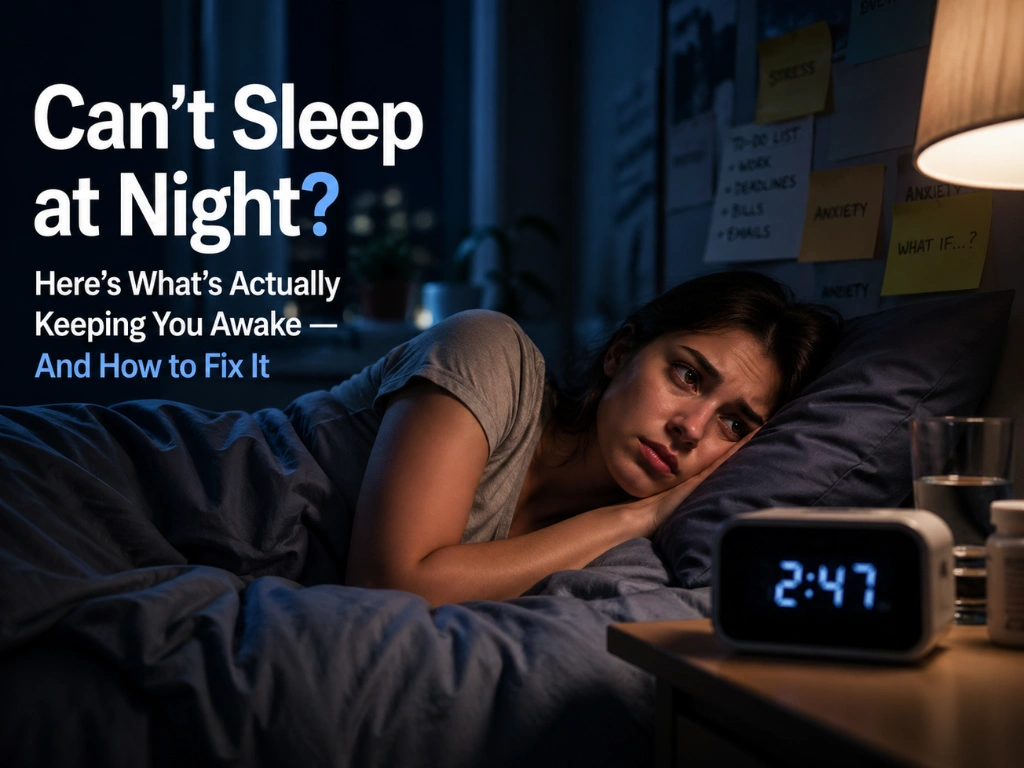 Can't Sleep at Night? Here's What's Actually Keeping You Awake — And How to Fix It