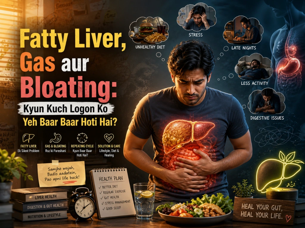 Fatty Liver, Gas aur Bloating: Kyun Kuch Logon Ko Yeh Baar Baar Hoti Hai?