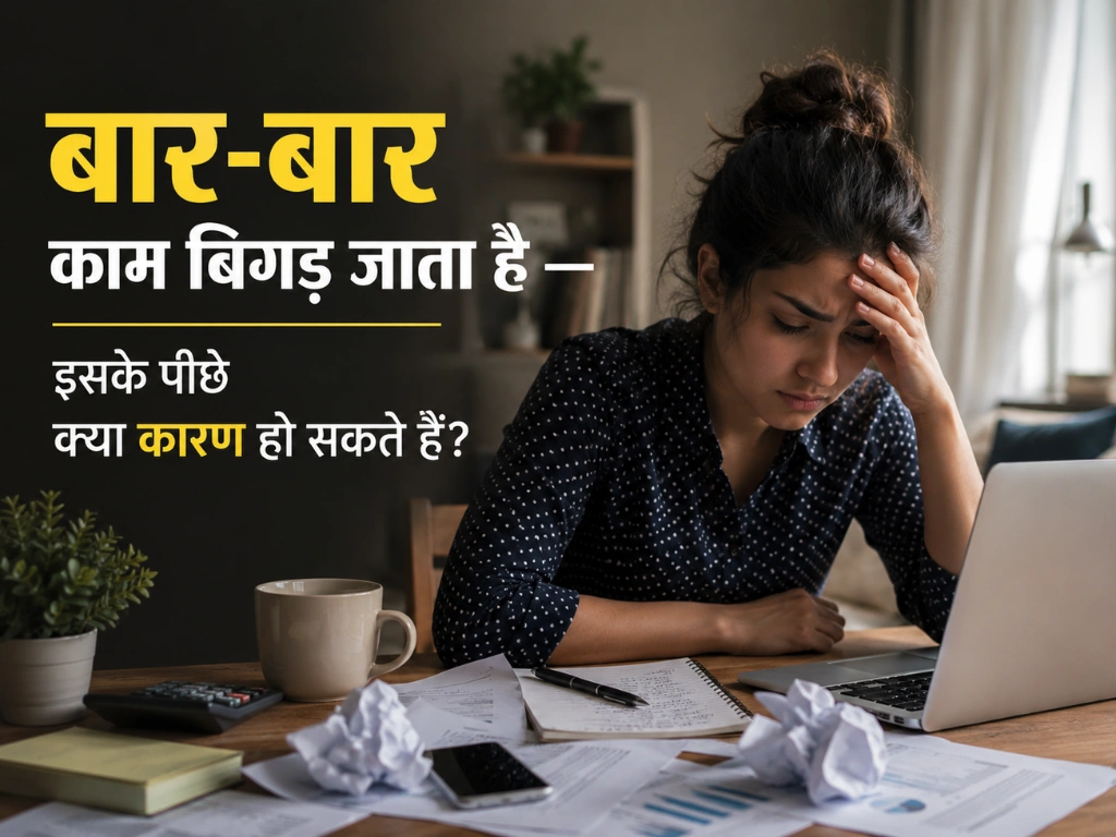 बार-बार काम बिगड़ जाता है — इसके पीछे क्या कारण हो सकते हैं?