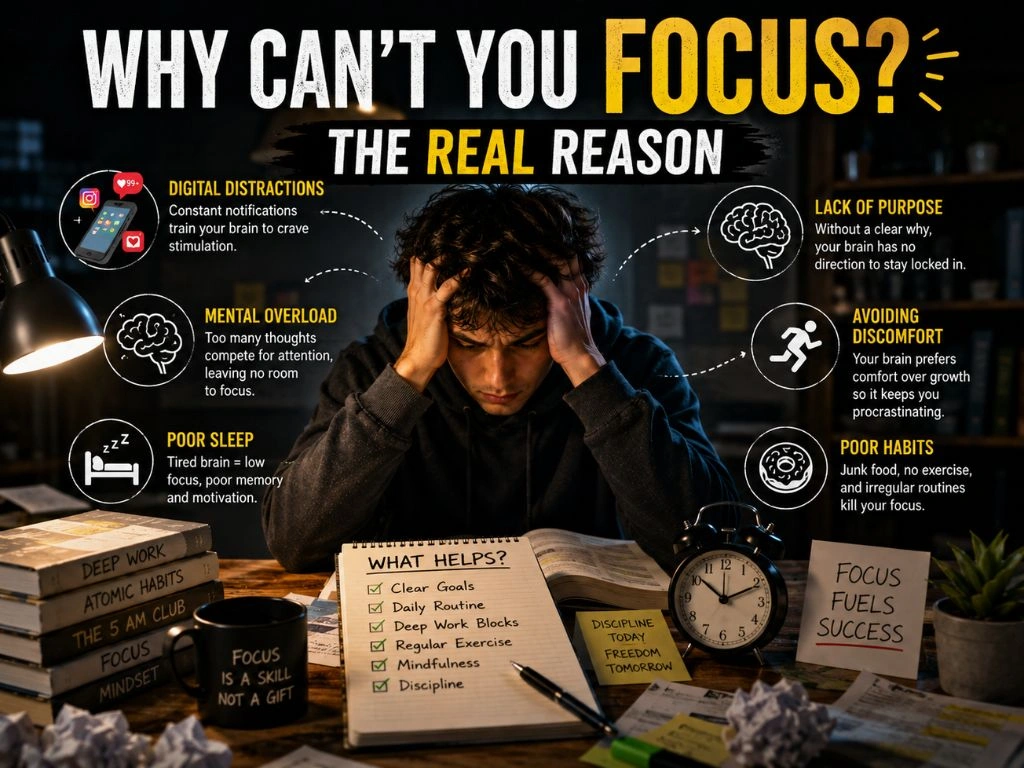 Can't Focus? Here's Why Your Brain Is Struggling — And What Actually Helps