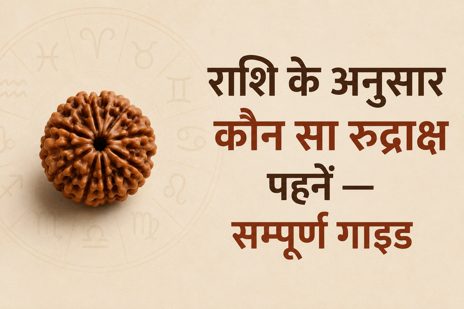 राशि के अनुसार कौन सा रुद्राक्ष पहनें — सम्पूर्ण गाइड