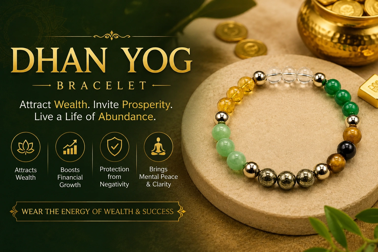 Dhan Yog Bracelet Kya Hai? Fayde, Stones, Kaise Pehne — Poori Jaankari
