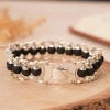 Original Karungali black ebony wood collection icon — mala bracelet | Suyagya
