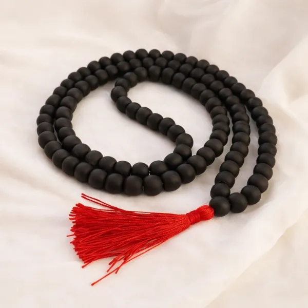 Original Karungali Malai 108 Beads — Ebony Wood Malai for Protection, Lord Murugan Blessings & Spiritual Focus