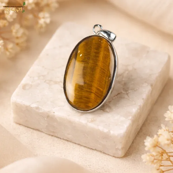 Tiger Eye Oval Shape Locket