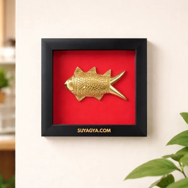 Dhan Vridhi Feng Shui Brass Fish – Original Brass Arowana Fish for Wealth