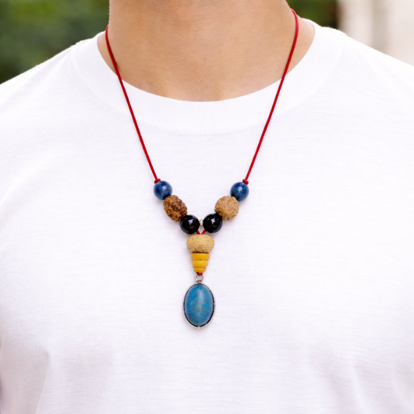 Aquarius (Kumbh) Rashi Pendant — Truth, Protection & Saturn Energy