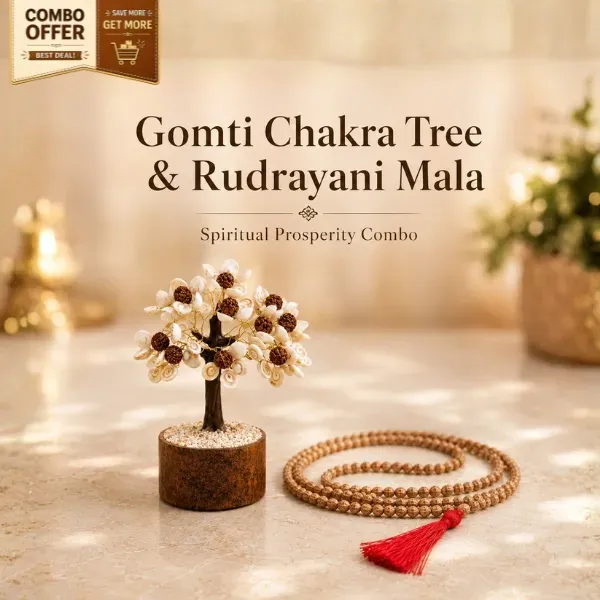 Gomti Chakra Tree and Rudrayani Mala combo – Suyagya