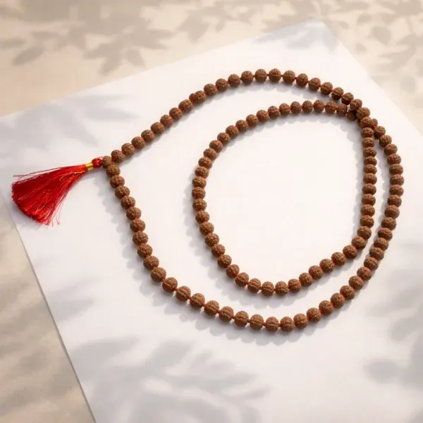 10 Mukhi Rudraksha Jaap Mala Super – Vishnu's Protective Shield (108+1 Beads)