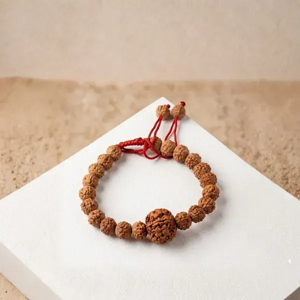 5 Mukhi Rudraksha Bracelet — 18mm Nepal Beads, RGL Certified