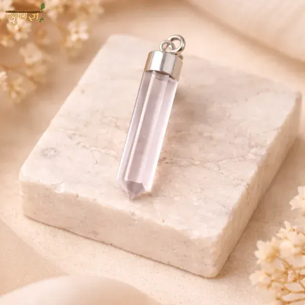 Clear Quartz Crystal Point Pendant — Master Healer Stone for Clarity & All Chakra Healing