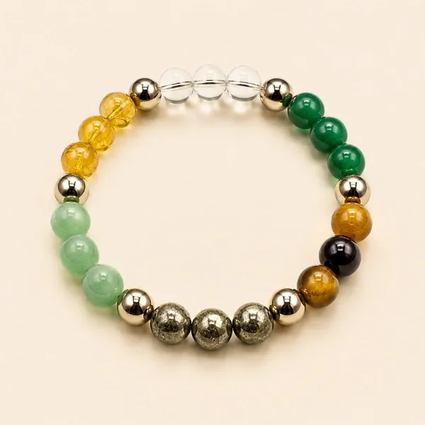 Dhan Yog Crystal Bracelet — Wealth Energy Combo
