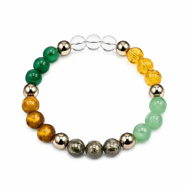 Dhan Yog Crystal Bracelet — Wealth Energy Combo